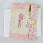 Happy Couple Handmade Greeting Card (blank Inside)..