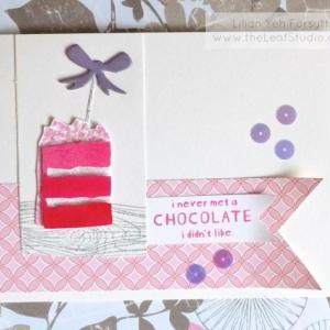 Ombre Cake Card. .