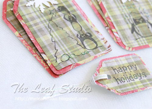 Penguins Christmas Tags (set Of 5) By The Leaf Studio. .