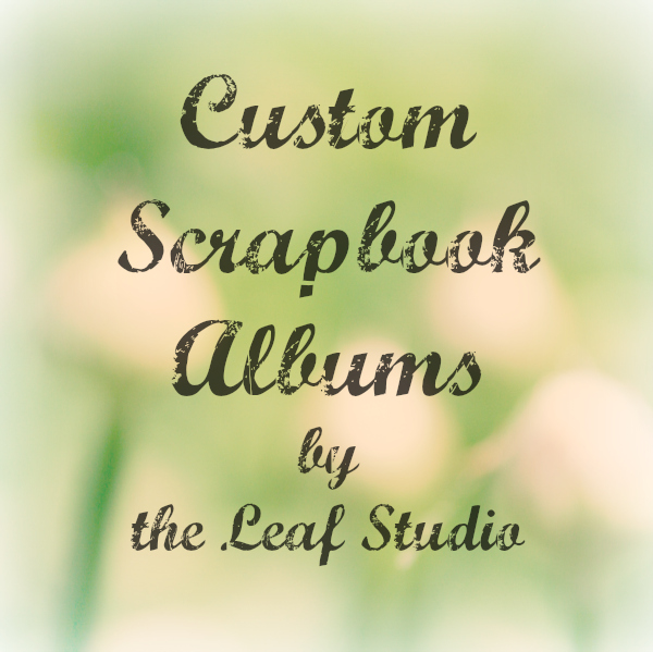 Custom 8.5x11 Scrapbook Album (20 Pages) By The Leaf Studio. .