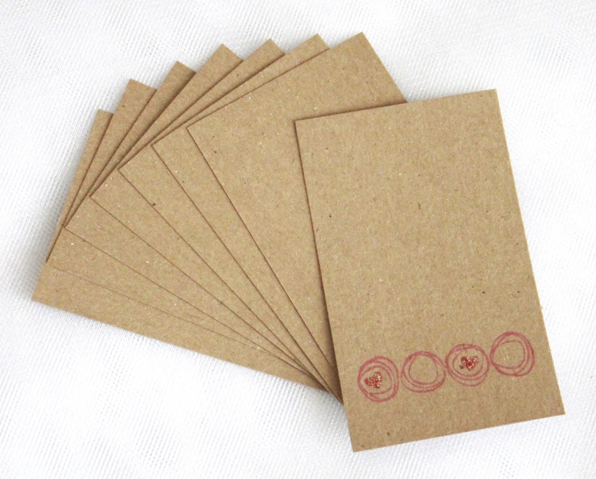 Circle Hearts Tags (set Of 8) By The Leaf Studio.