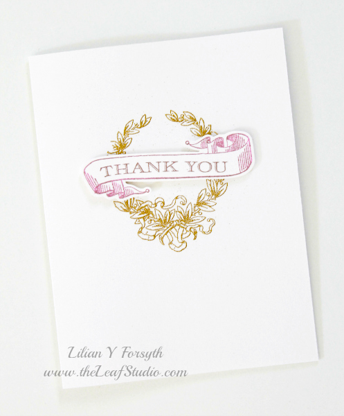 Set Of 4 Thank You Cards (blank Inside) By The Leaf Studio. . Made To Order.